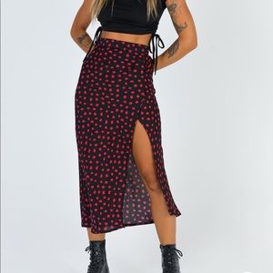 Mabel Midi Skirt from Princess Polly with leg slit. Never worn.